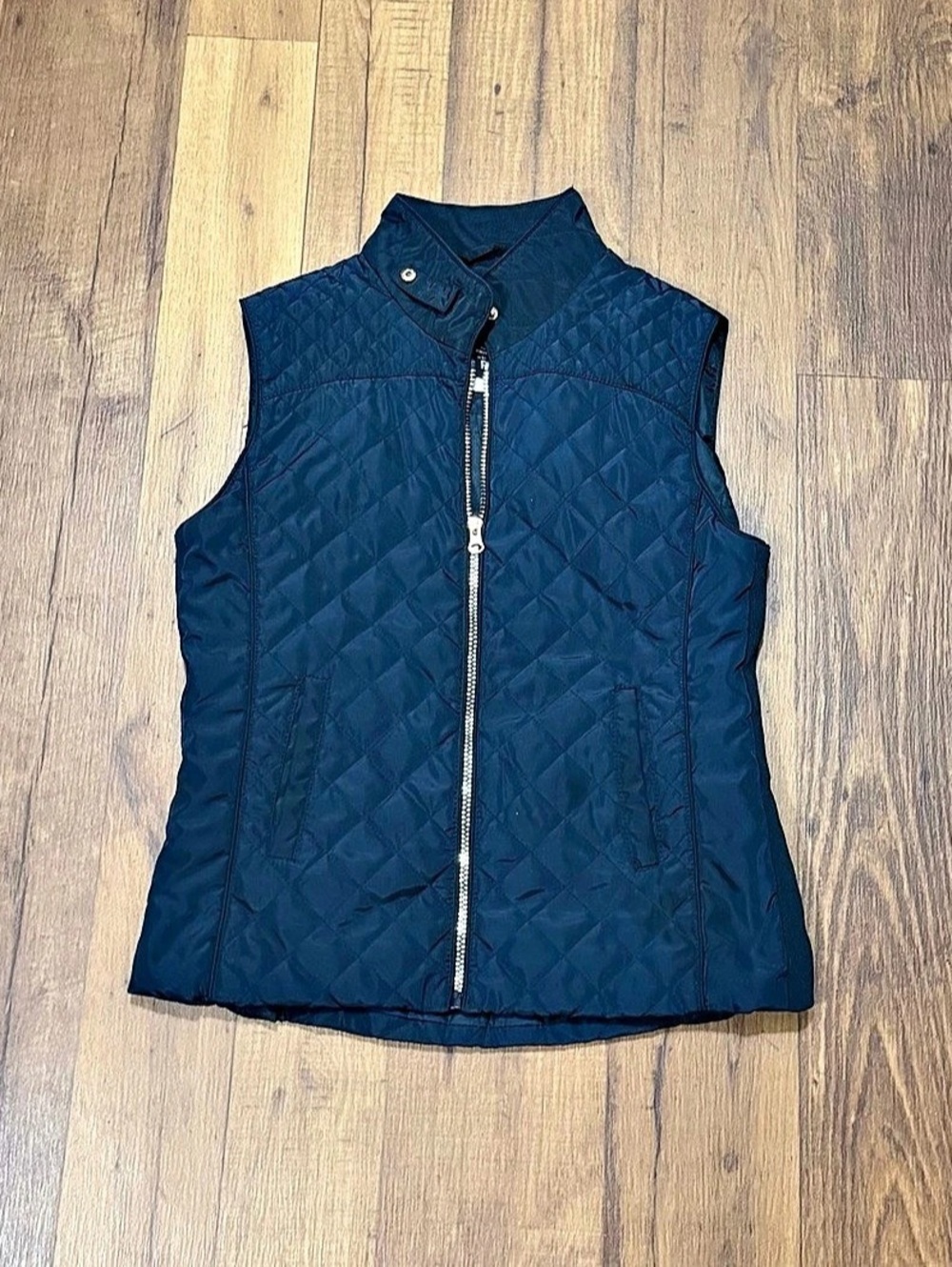 Cavallini Quilted Vest in Blue Size Medium